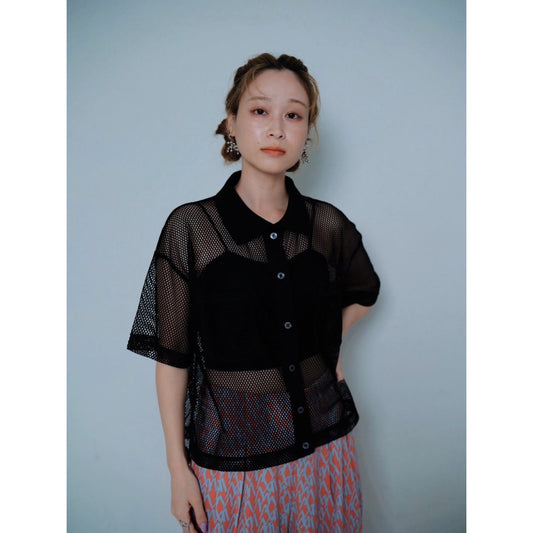 MESH KNIT SHIRT