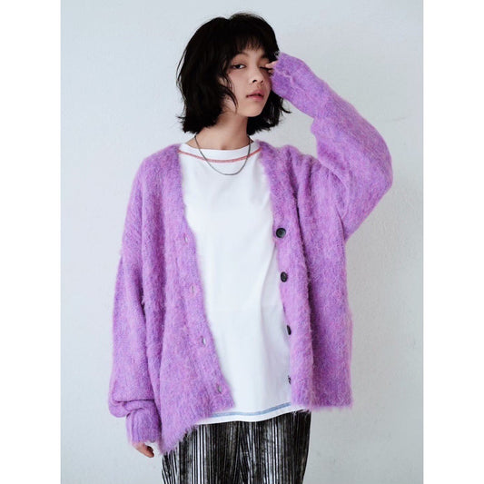 SHAGGY KNIT CARDIGAN