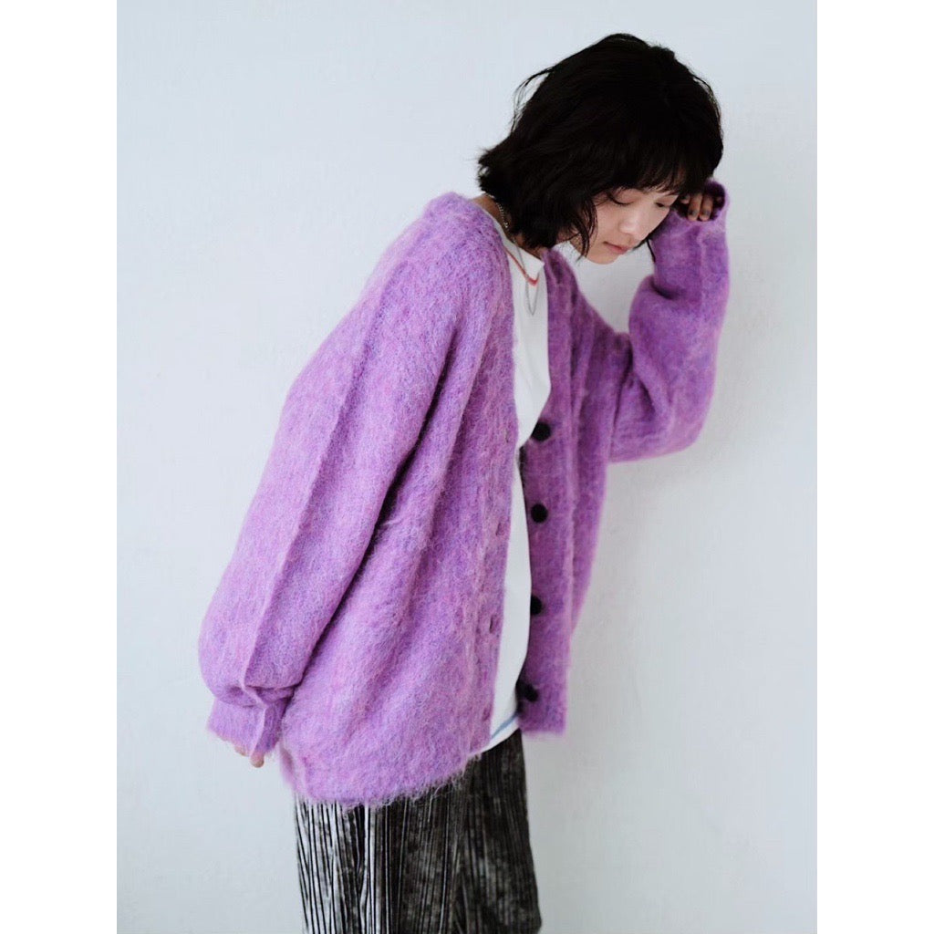 SHAGGY KNIT CARDIGAN