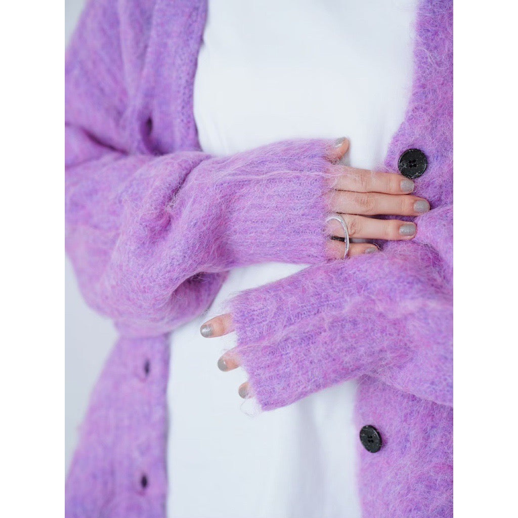 SHAGGY KNIT CARDIGAN