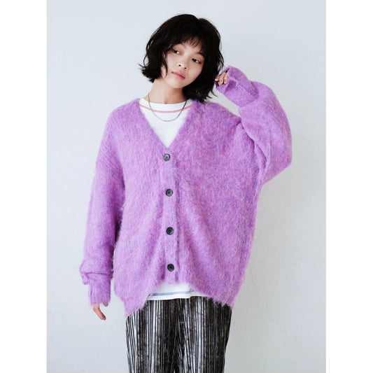 SHAGGY KNIT CARDIGAN