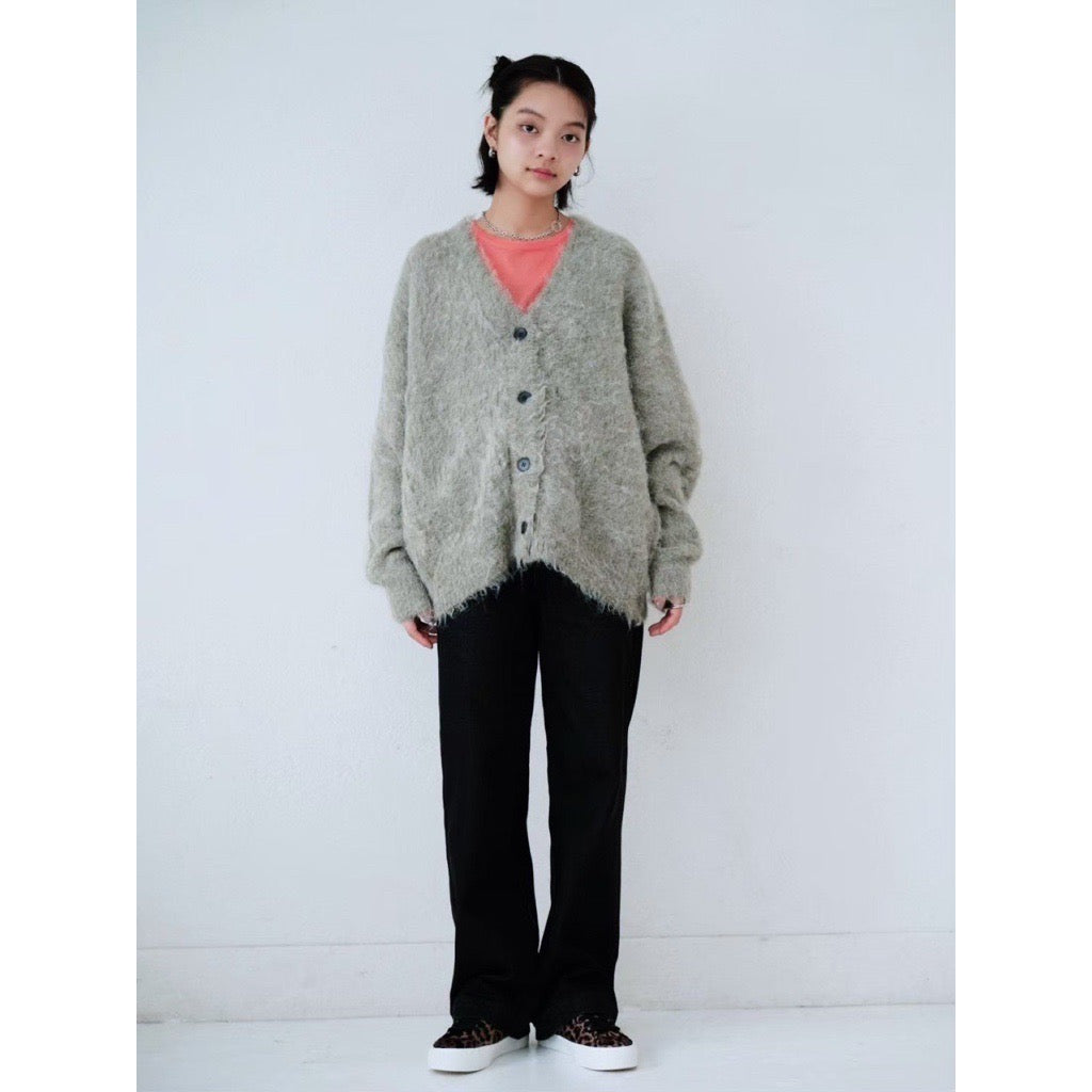 SHAGGY KNIT CARDIGAN