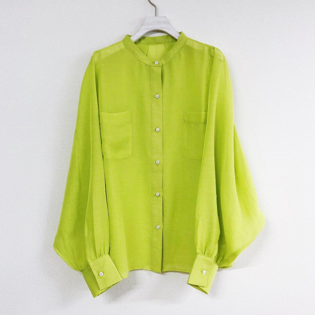 DOLMAN SLEEVE SHEER BLOUSE